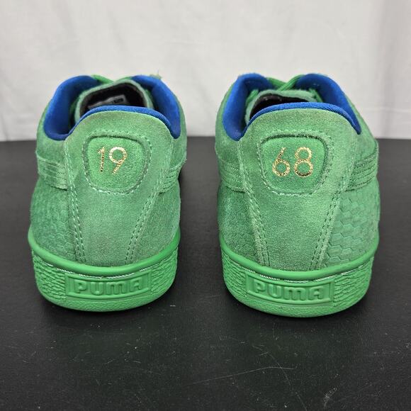 Puma Classics Sneakers Mens 9.5 Archive Green Textured Suede 1968 Heritage Low - Picture 10 of 12